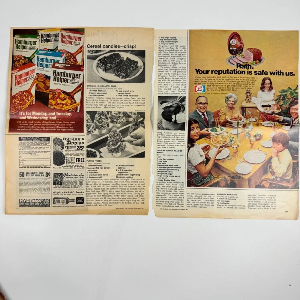 Vintage 1961 Better Homes and Gardens Casserole Cook Book Hardcover Clippings‎